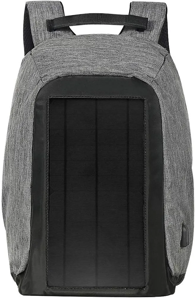 Solar Backpack London 40 Anti Theft | 10W Integrated Solar Panel with 5V USB Charging Port | 40 Litres | Water Resistant, Durable | Charges smartphones, tablets, GPS and other USB devices