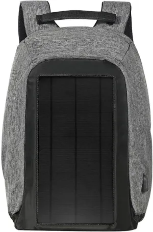 Solar Backpack London 40 Anti Theft | 10W Integrated Solar Panel with 5V USB Charging Port | 40 Litres | Water Resistant, Durable | Charges smartphones, tablets, GPS and other USB devices