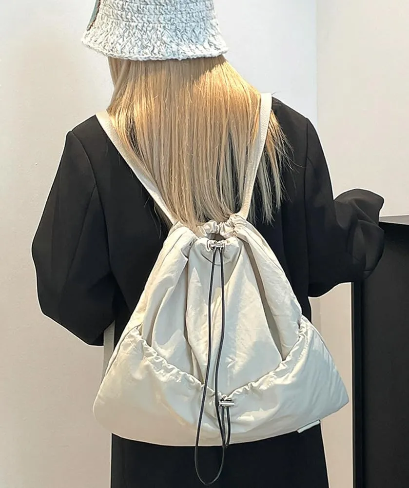 Sports New Drawstring Backpack Gym Bag for Women Men, Water-Resistant Drawstring Bag for Workout Travel