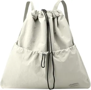 Sports New Drawstring Backpack Gym Bag for Women Men, Water-Resistant Drawstring Bag for Workout Travel