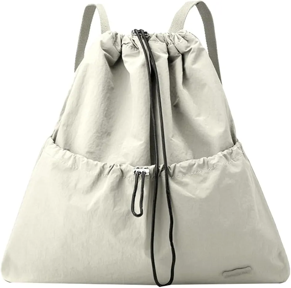 Sports New Drawstring Backpack Gym Bag for Women Men, Water-Resistant Drawstring Bag for Workout Travel