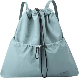 Sports New Drawstring Backpack Gym Bag for Women Men, Water-Resistant Drawstring Bag for Workout Travel