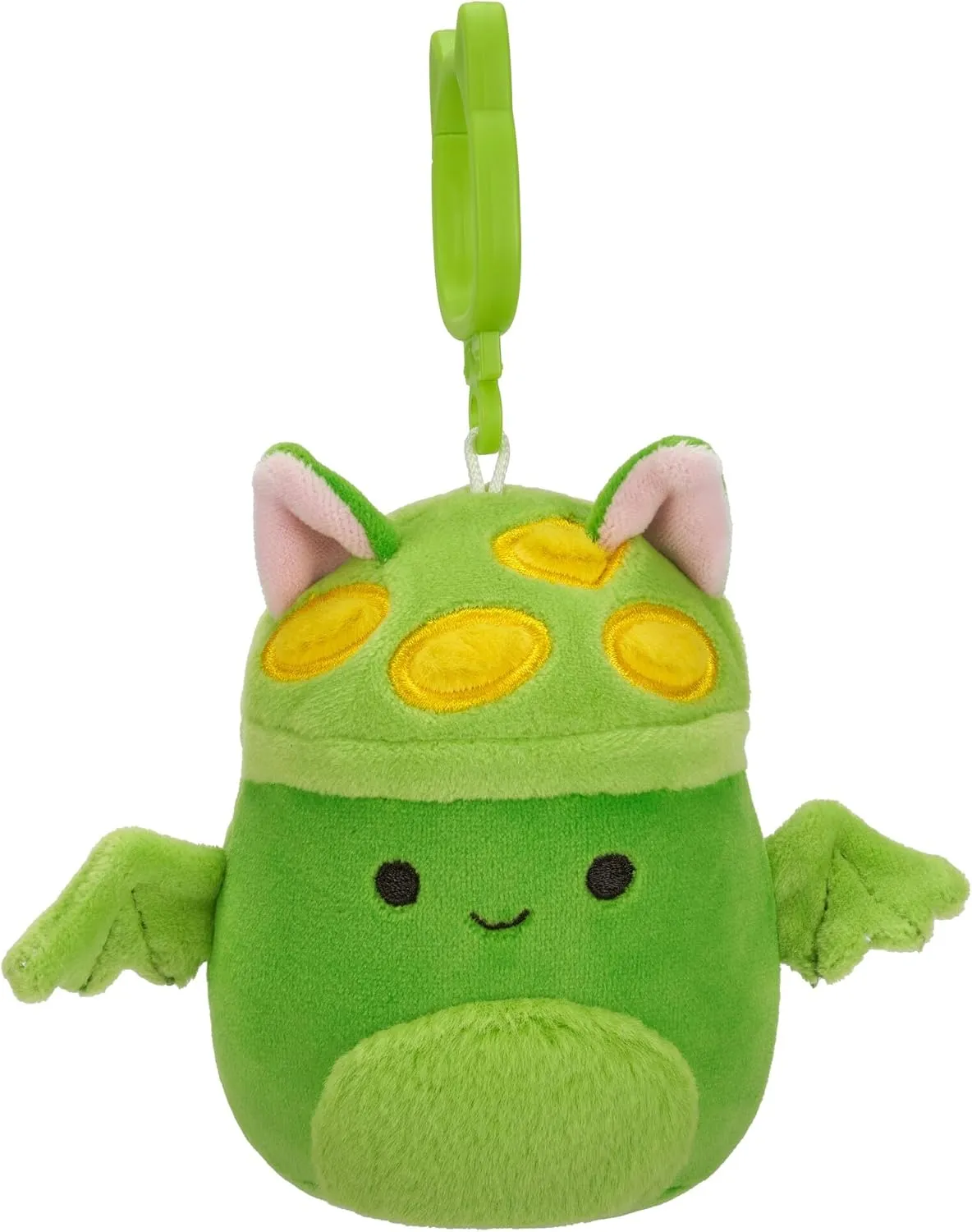 Squishmallows Original Clip 5-Pack – Boyle Fruit Bat, Dianalee Chipmunk, Theodore Roadrunner, Earling Mushroom Bat, Truman Turtle