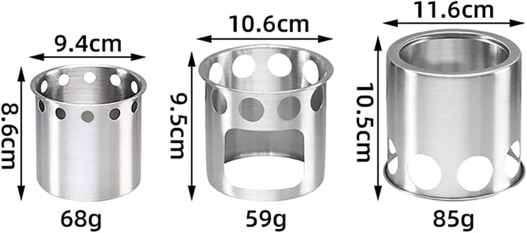Stainless Steel Cooking Set Lightweight