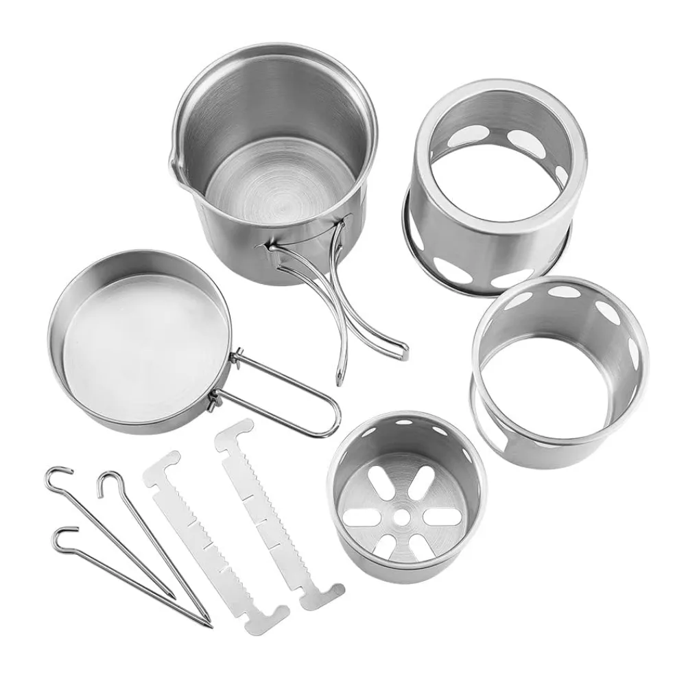Stainless Steel Cooking Set Lightweight