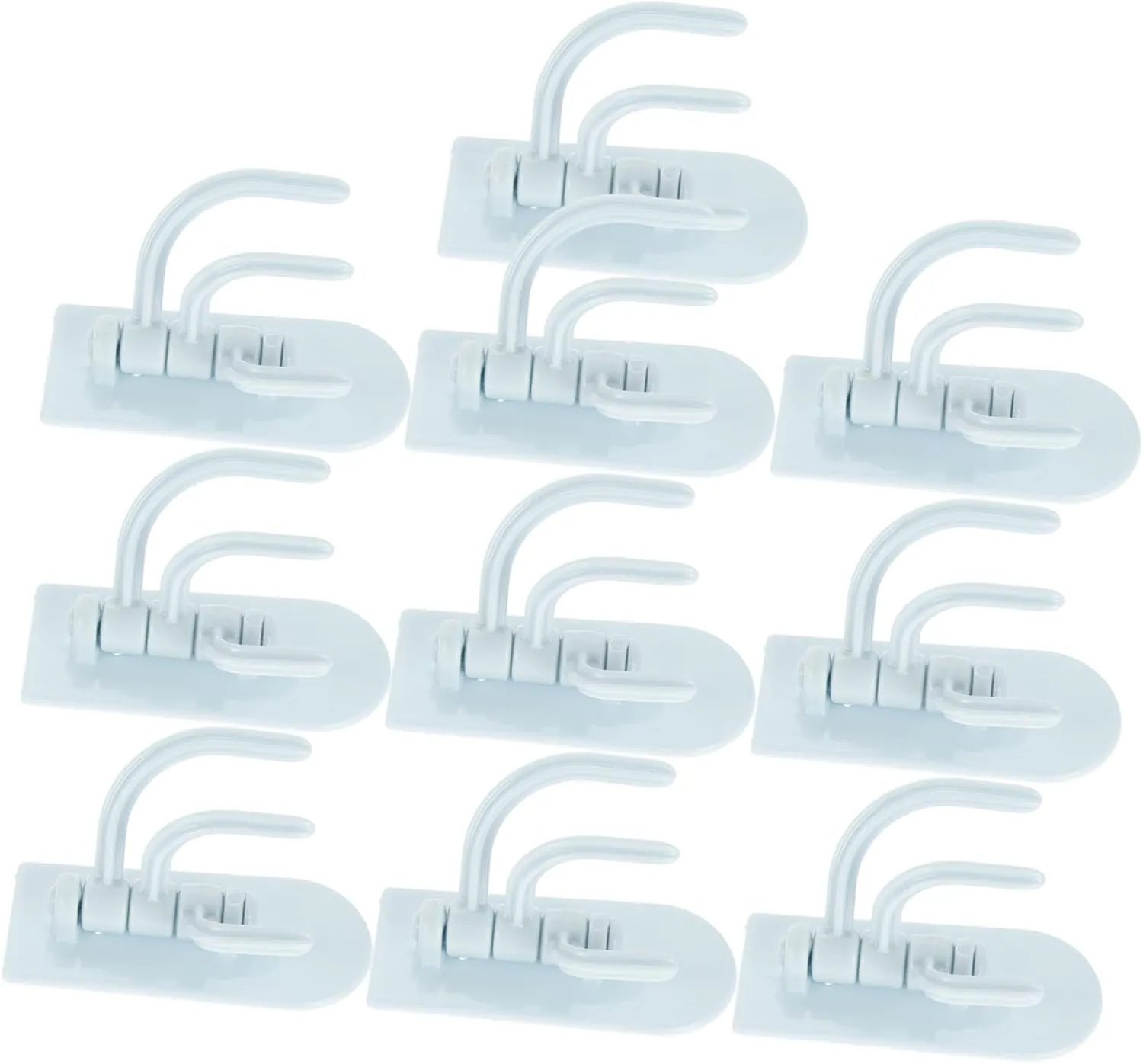 Stainless Steel Kitchen Wall Hooks 10pcs Bathroom Towel Hooks for Wall Over Door Coat Hanger Brushed Nickel