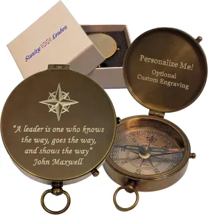 Stanley London Leadership Compass Gift | Unique Engraved Award/Retirement Gift