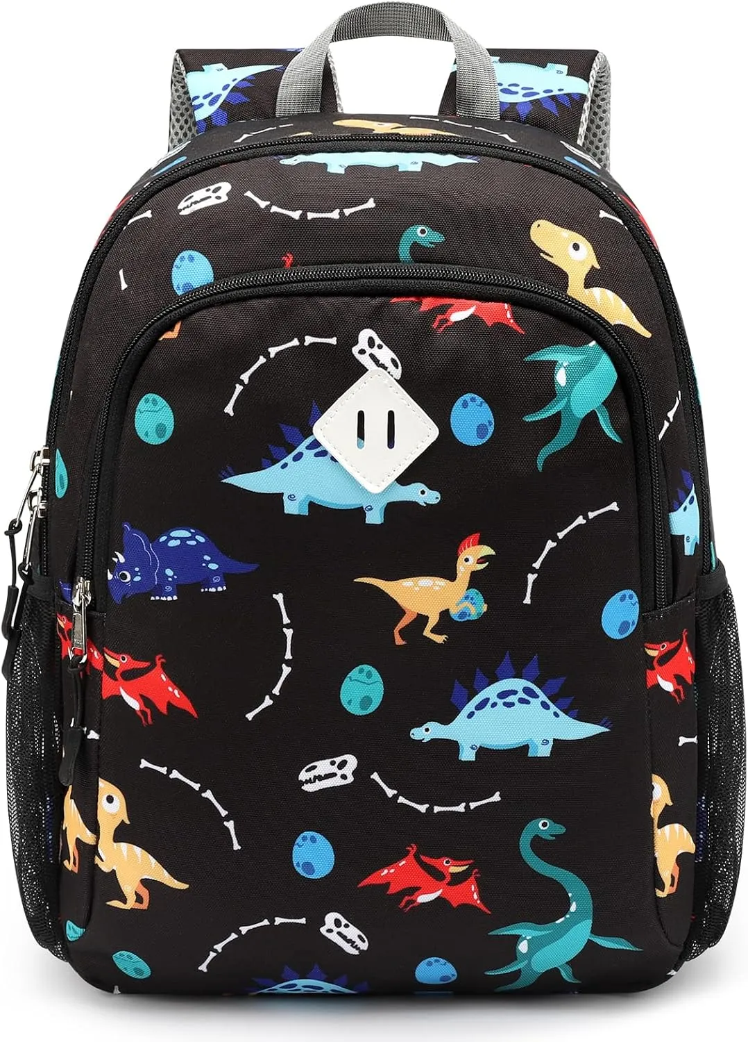 STEAMEDBUN Toddler Backpack for Boys 2-4: Kids Backpack for Boys - Preschool Kindergarten Backpack - Small Backpack for Kids 3-8 Black Dinosaur Backpack