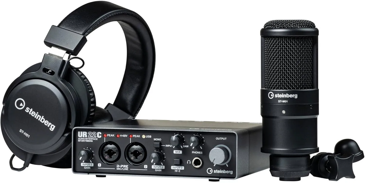 Steinberg UR22C USB 3.0 Studio Bundle with with Cubase AI and Cubasis LE