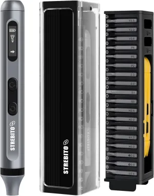 STREBITO Electric Screwdriver Kit, 42 in 1 Precision Electric Screwdriver Set, Compact Mini Power Screwdriver with Display for Electronic Computer Laptop RC Drone