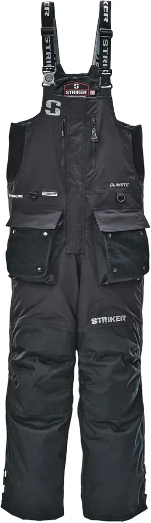 Striker Men’s Climate Insulated, Waterproof Ice Fishing Bib with Sureflote Flotation Technology