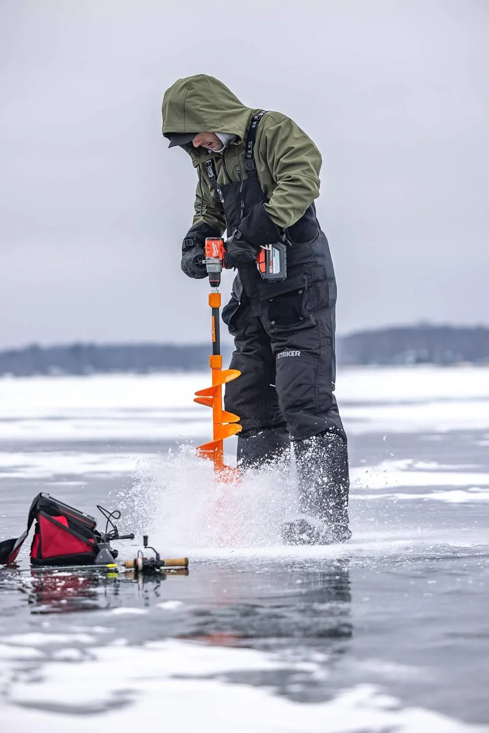 Striker Men’s Climate Insulated, Waterproof Ice Fishing Bib with Sureflote Flotation Technology