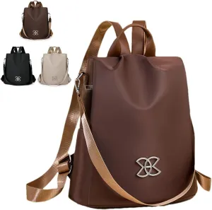 Subscrsidewa Anti-Theft Large Capacity Backpack, Anti Theft Backpack Subscrsidewa, Leisure Shoulder Bag, Large Capacity (Brown)