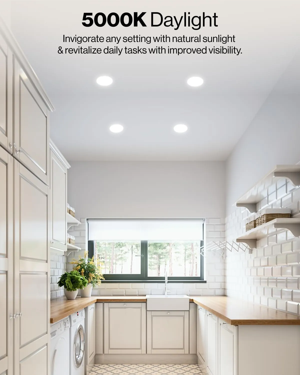 Sunco Retrofit LED Recessed Lighting 6 Inch, Downlight Can Lights for Ceiling, Baffle Trim, 965 LM, 13W (120W Equivalent), 5000K Daylight, Dimmable, Damp Rated UL 4 Pack.