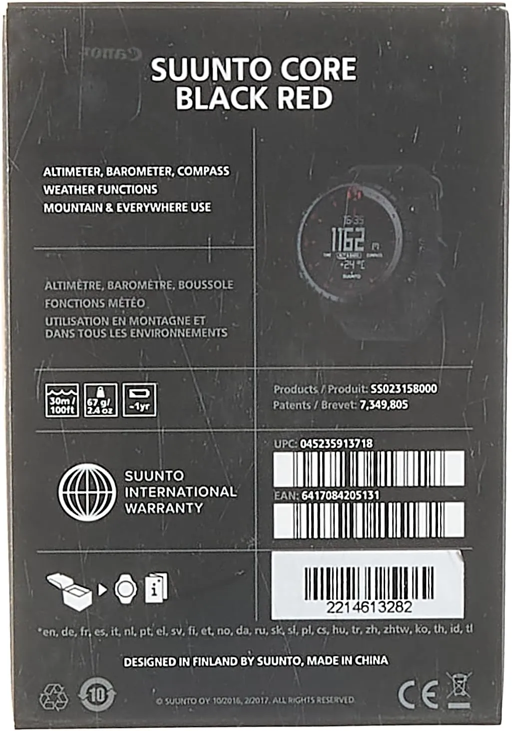 Suunto Core Outdoor Sports Watch with Altimeter, Barometer and Compass