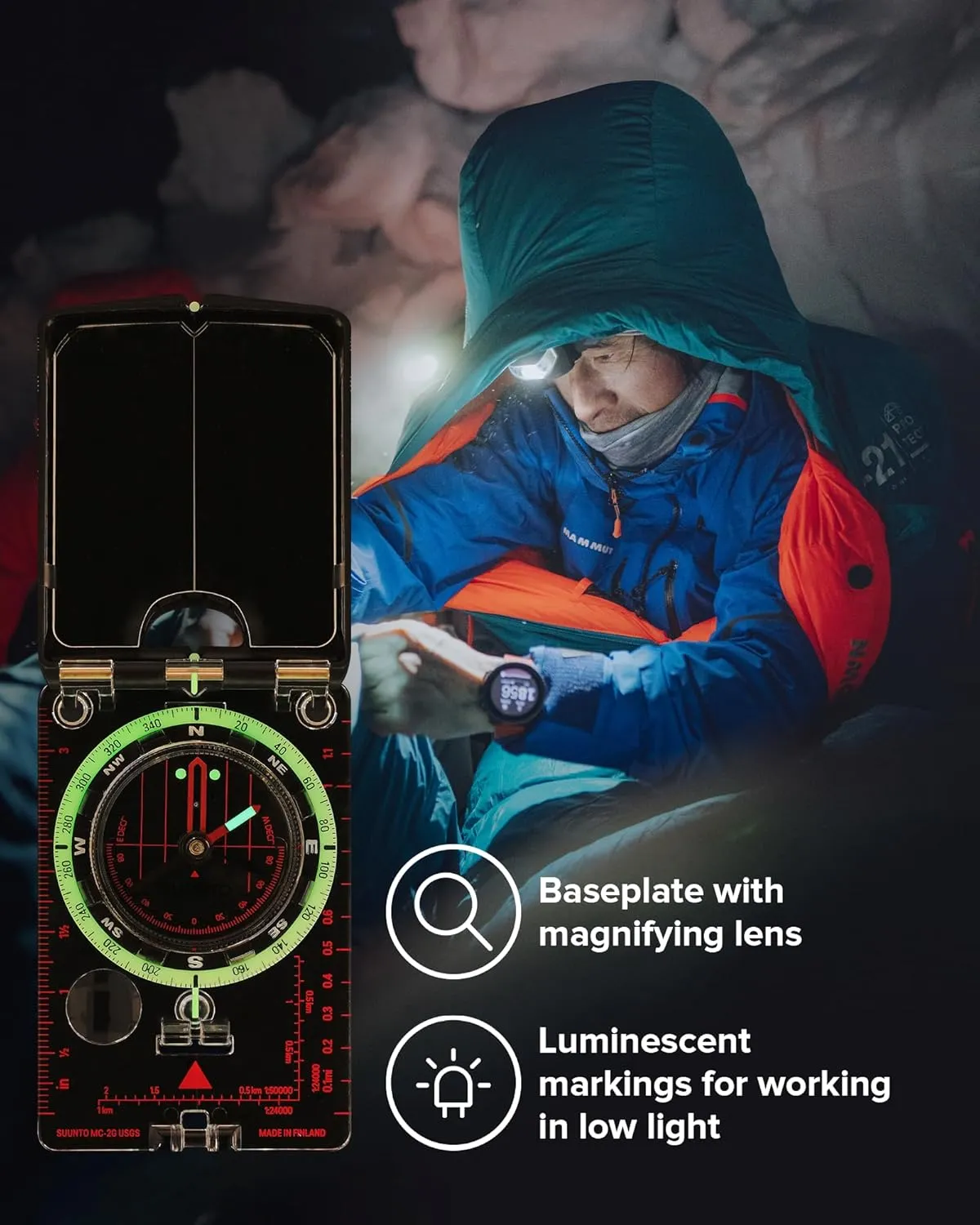 SUUNTO MC-2 Compass: Top-of-The-line Compass for Professionals & serious Hikers