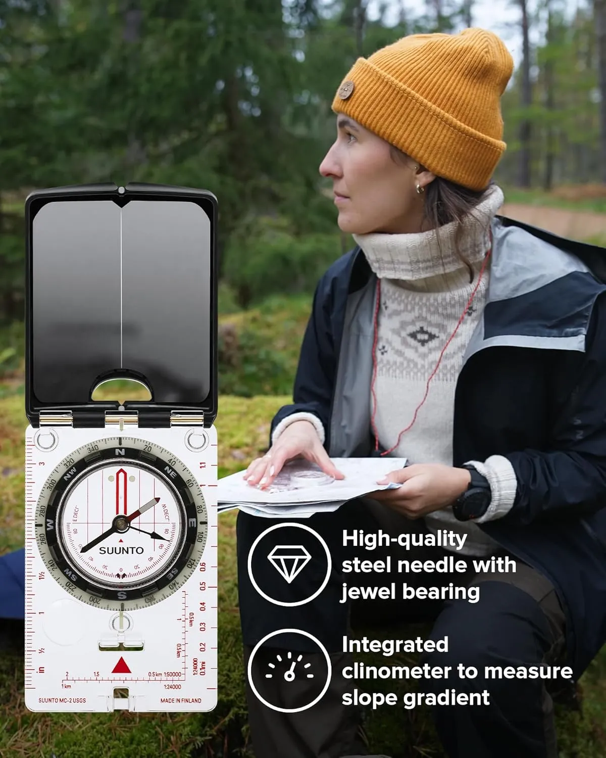 SUUNTO MC-2 Compass: Top-of-The-line Compass for Professionals & serious Hikers