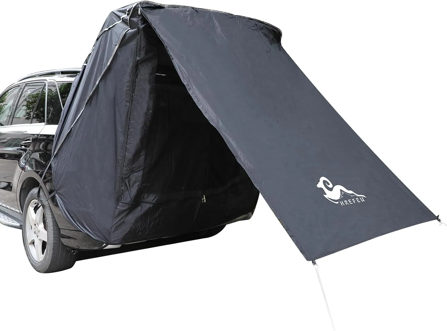 SUV Tent Car Awning, UPF 50   with Portable Waterproof Storage Bag, Tear-Resistant, Large Space, Good Vision, Smooth Ventilation, Suitable for Outdoor Beach Camping Auto Canopy Shade…