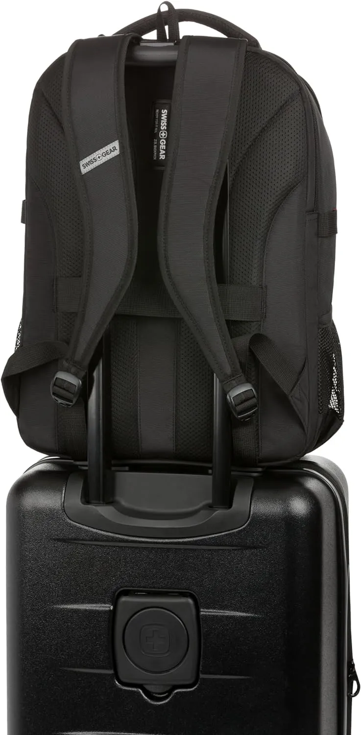 SwissGear Civic Pro Laptop Backpack, Black, 18”x13.25”x7”