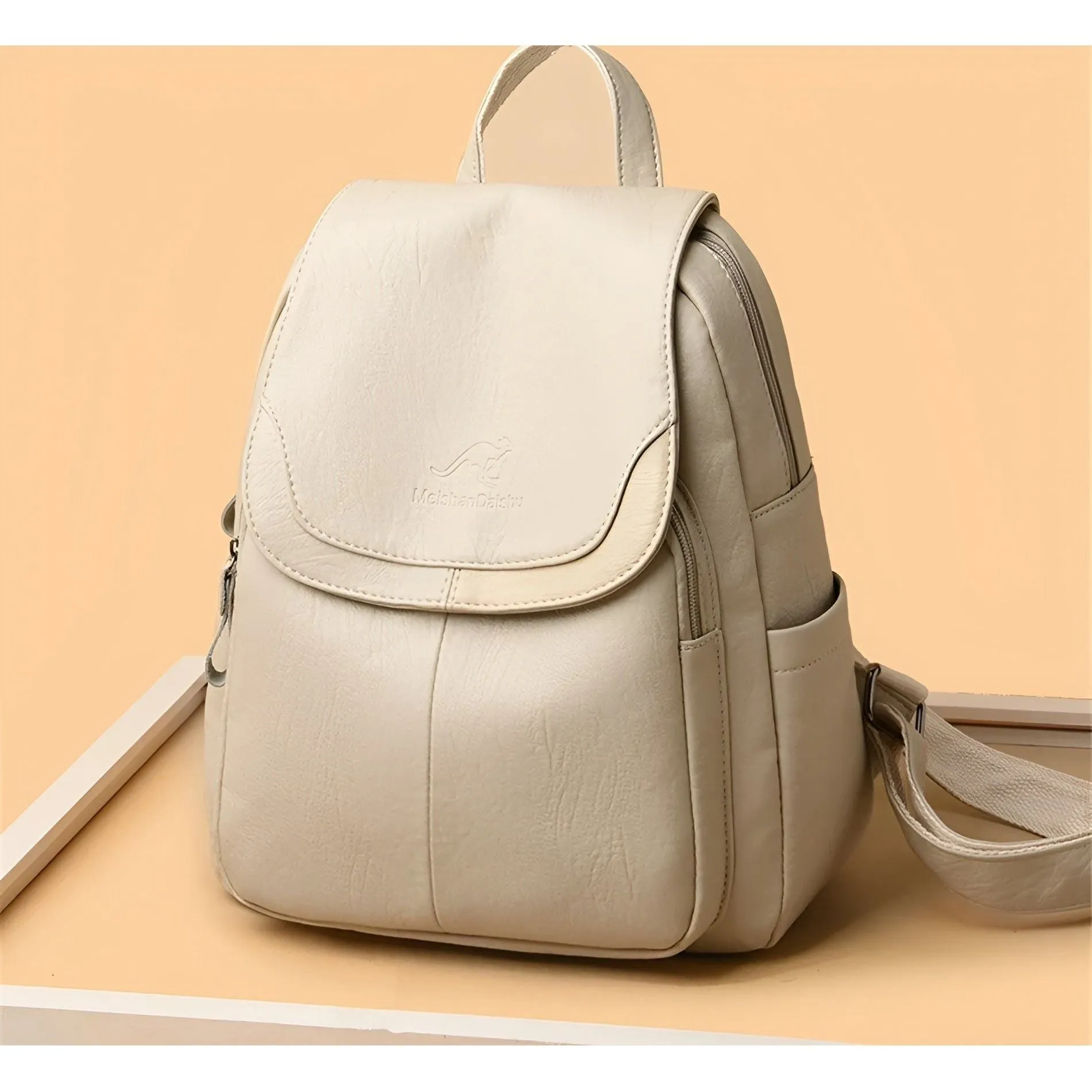Taavita Fashion Bag - Vintage Leather Book Bag with RFID Blocking for Women