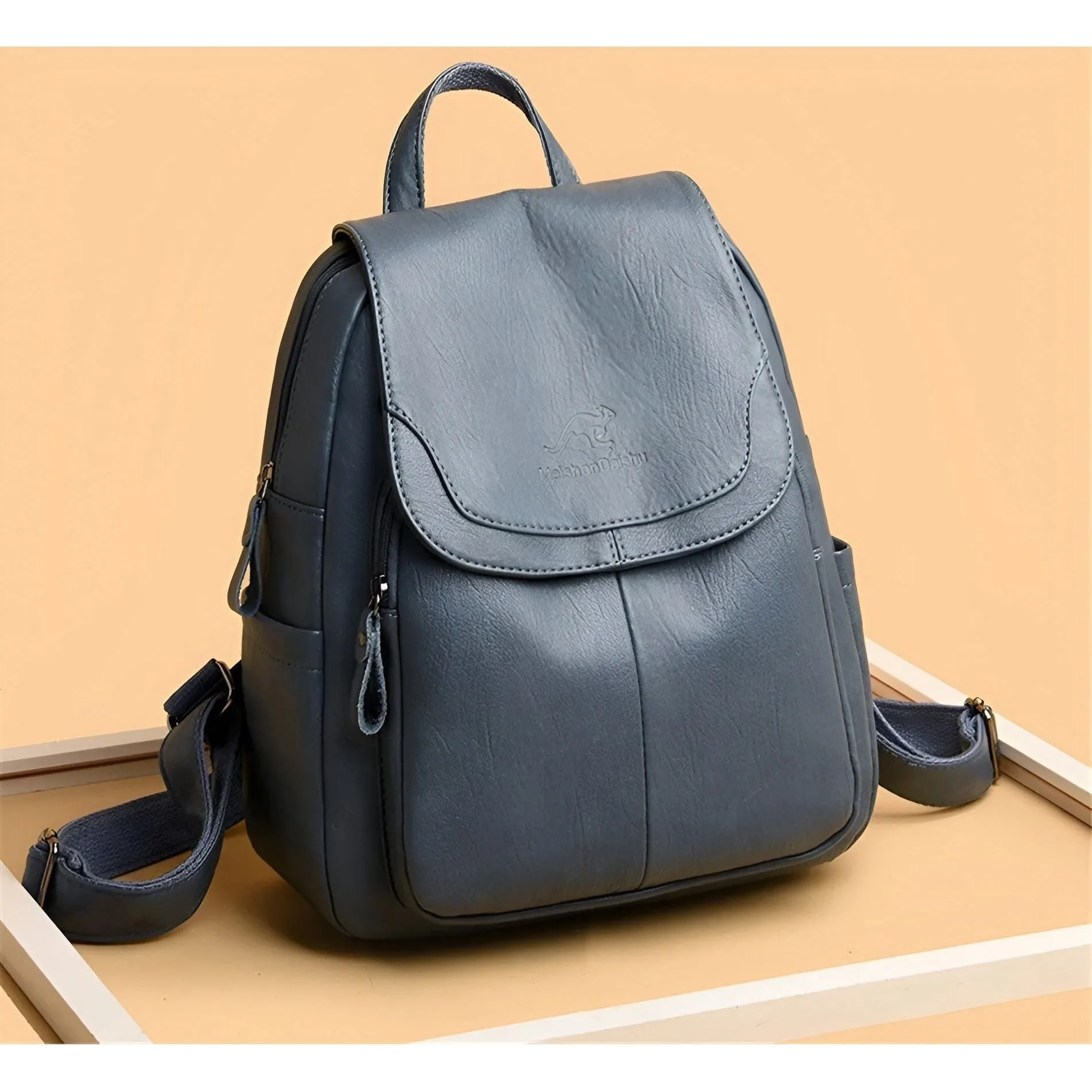 Taavita Fashion Bag - Vintage Leather Book Bag with RFID Blocking for Women