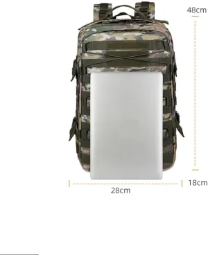 Tactical Backpack Military Molle Hiking 20-35L Assault tactics for mountaineering travel outdoors camouflage army green