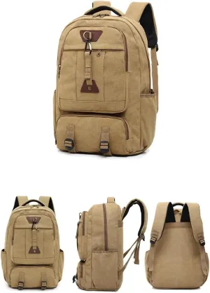 Tactical Backpack Military Molle Hiking 20-35L men's outdoor travel bag duffle bag khaki