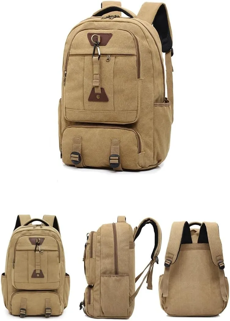 Tactical Backpack Military Molle Hiking 20-35L men's outdoor travel bag duffle bag khaki