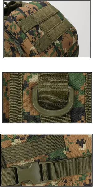 Tactical Backpack Military Molle Hiking 36-55L Tactical Bag Outdoor Camouflage Mountaineering Bag Army Green