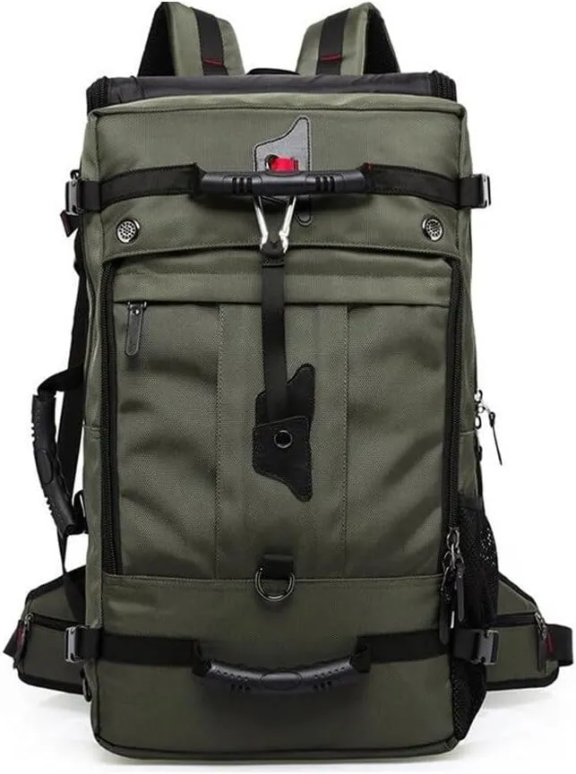 Tactical Backpack Military Molle Hiking 36-55L Travel Casual Sports Outdoor Duffle Bag Army Green (50L) Extra Large