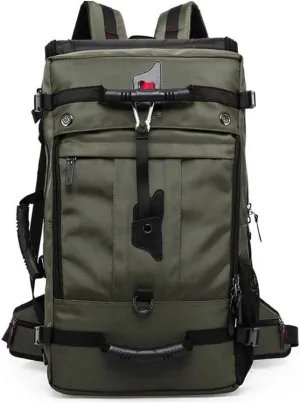 Tactical Backpack Military Molle Hiking 36-55L Travel Casual Sports Outdoor Duffle Bag Army Green (50L) Extra Large
