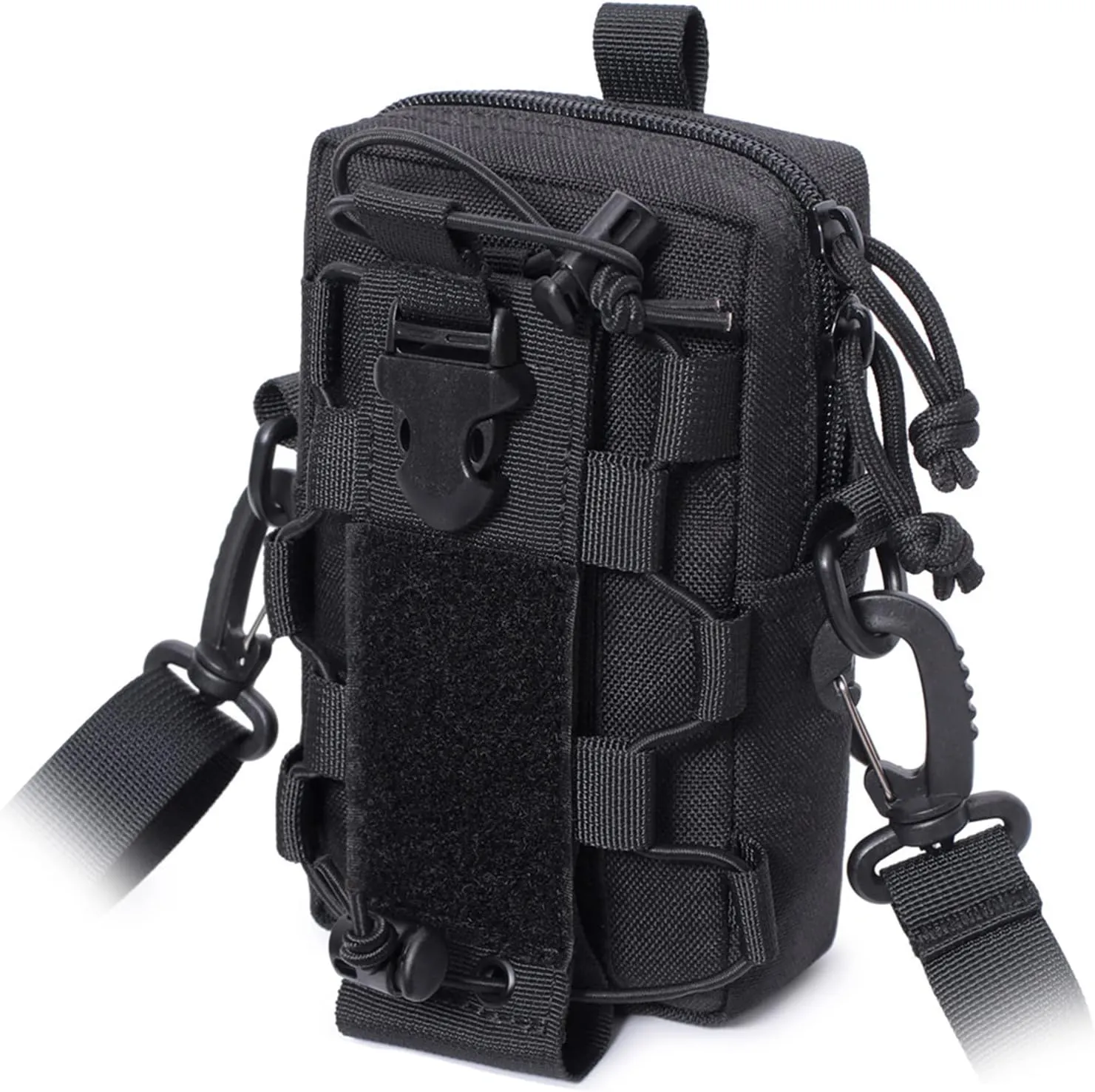 Tactical EDC Pouch, Molle Utility Pouches Gadget Organizer Phone Holder with Water Bottle Holder