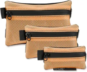 TACTICAL GEEK Storage A5 EDC Storage Pouch Set, Molle EDC Gadget Pouch, Multi-Functional Utility Small Tool Pocket for Daily Carry (Orange)
