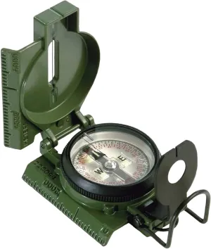 Tactical Military Compass - Shockproof, Waterproof & Sandproof with Phosphorescent Glow for Navigation, Survival, Hiking & Orienteering - US Military Grade Handheld Compass for Outdoor Adventures