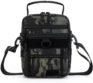 Tactical Shoulder Bag Outdoor Sling Backpack Military Sport Concealed Carry for Range Travel Hiking(Yellow) (Black)