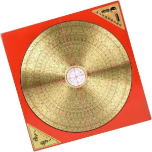 Taoist Compass for Camping and Home Decor Portable Traditional Chinese Compass Retro Design Material Unique Tabletop Decoration for Office Study