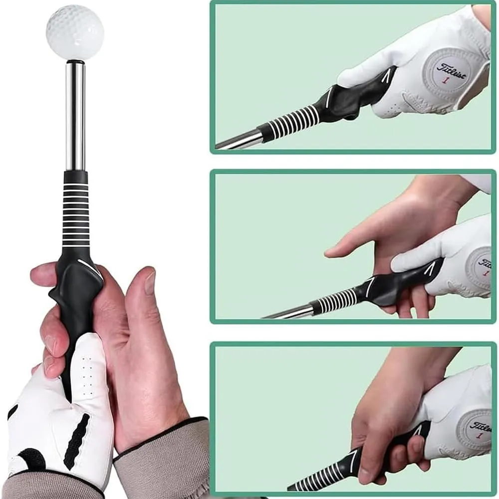 Telescopic Club,Retractable Golf Swing Training Aid, 2025 Upgrade Telescopic Golf Club with Swing Sound Prompt, Non-Slip Rubber Grip with Bump Corrective Design, for Home/Range Practice
