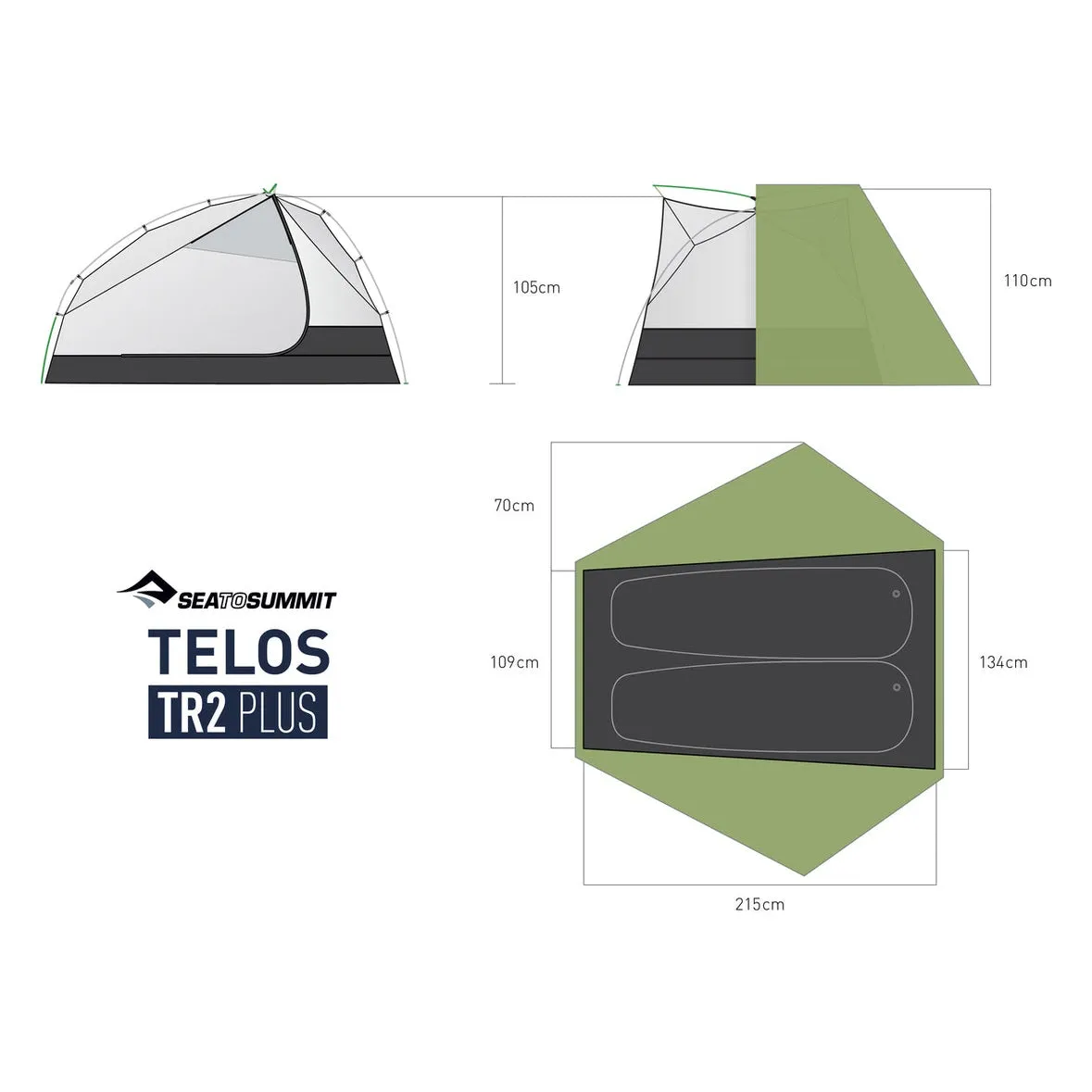 Telos Plus Freestanding Ultralight Tent