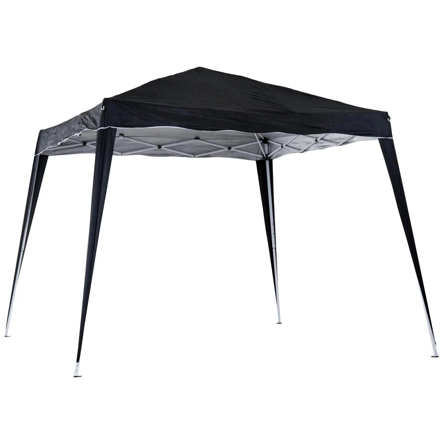 Tent Leg 2.5 With Adjustable Black Secure transactions Base/ Slant Instant Event Garden, X Special offer Bag, Pop Shelter Gazebo M Carry For 3 Patio, Up Height 2.5 Outsunny Party 3 Top