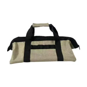 Tent Stakes Storage Bag Peg Storage Bag Handbag Tote Bag Carry Case Tent Accessories Organizer Bag for Hiking Tent Traveling, Khaki
