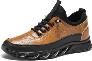 The First Young Hiking Shoes, Men's Casual Fashion Orthopedic Hiking Shoes, Non-Slip Arch Support Leather Outdoor Sports
