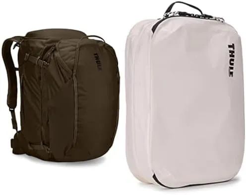 Thule Landmark 60L Travel Backpack with Clean/Dirty Packing Cube Bundle