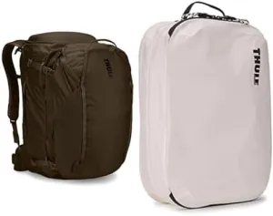 Thule Landmark 60L Travel Backpack with Clean/Dirty Packing Cube Bundle