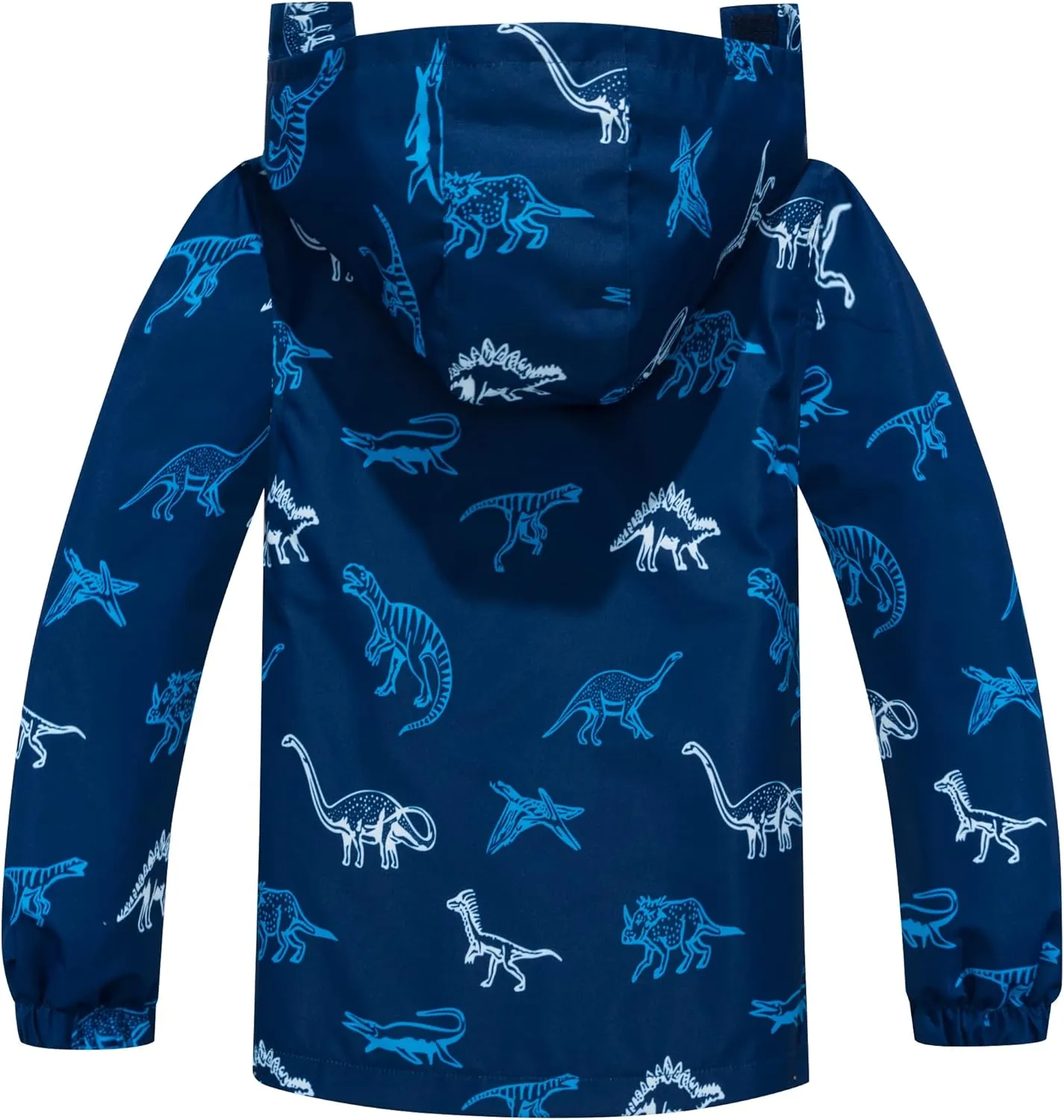 TOP&SKY KIDS Boys Dinosaur Rain Jacket Lightweight Waterproof Raincoats Windbreakers for Kids