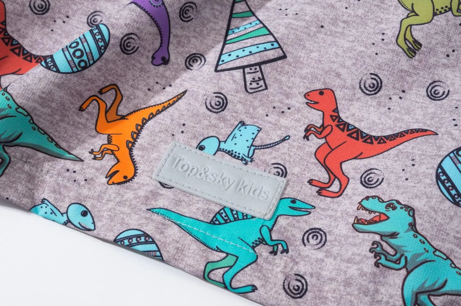 TOP&SKY KIDS Boys Dinosaur Rain Jacket Lightweight Waterproof Raincoats Windbreakers for Kids