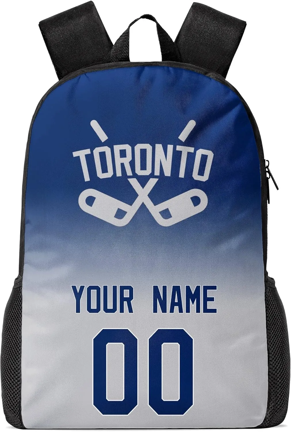 Toronto Custom Backpack High Capacity,Laptop Bag Travel Bag,Add Personalized Name And Number£¬Gifts For Ice Hockey Sports Fans