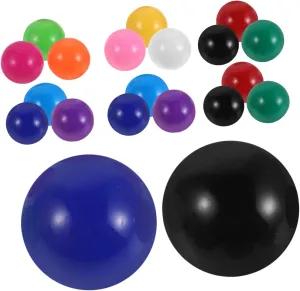 Toyvian 120pcs Solid Color Game Marbles for Learning Math Teaching Aid Marble Run Chinese Checkers Small Balls for Interactive Play and Skill Development