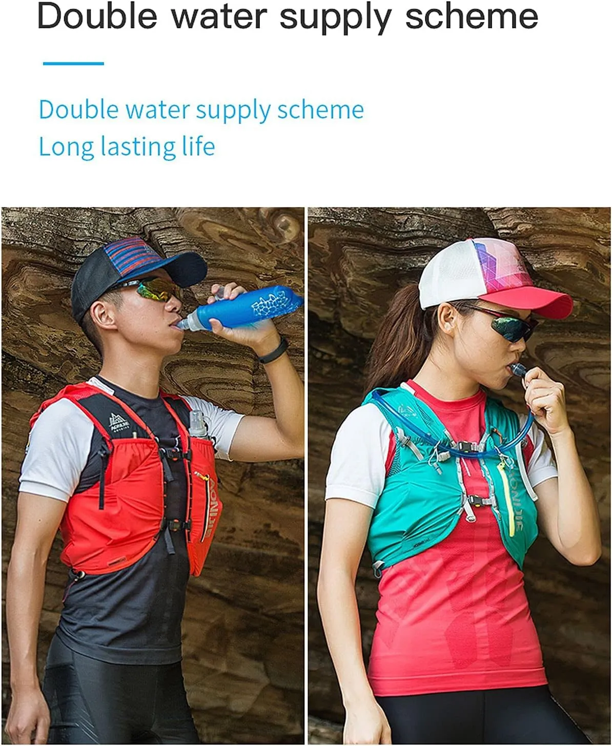Trail Running Backpack,12L High Capacity Vest Bag,Designed for Trail Running Three Chest Sizes