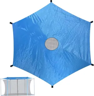 Trampoline Cover UV and Weather-Resistant Trampoline Shade Cover Waterproof Oxford Foldable Canopy Tent for Outdoor Backyard Playground