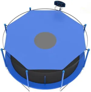 Trampoline Sunshade, Trampoline Shade Cover Sun Protection, Trampoline Tent Cover Anti-Uv Dust Proof Tear Resistant,8ft 6 Poles